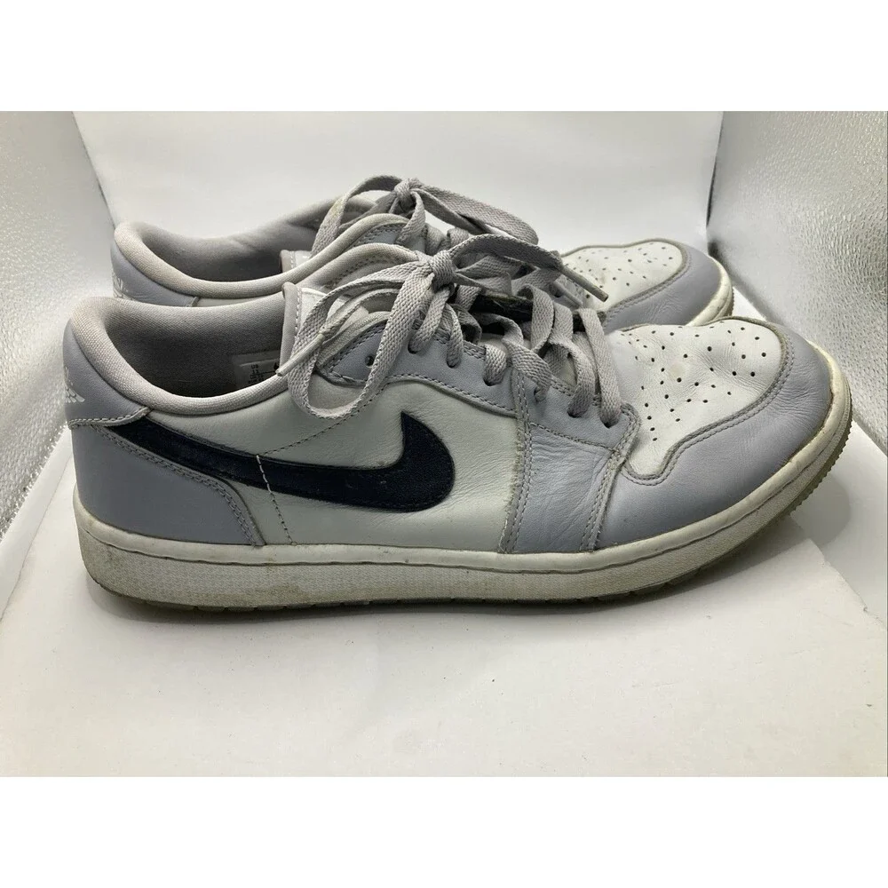 Nike Air Jordan 1 Low G Golf Shoes Wolf Grey DD9315-002 Men's Leather Uppers